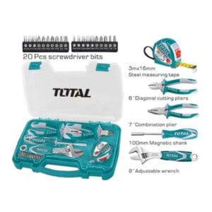 Hand Tools Set 25Pcs Industrial, TOTAL TOOLS