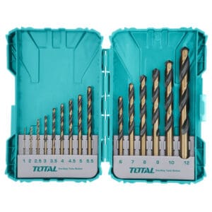 HSS Drill Bits Set 15Pcs, TOTAL TOOLS