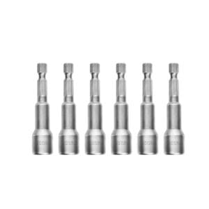 Magnetic Nut 6Pcs Set 12mm, TOTAL TOOLS