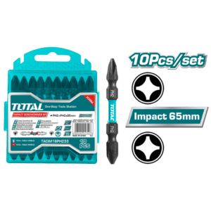 Upgrade your toolkit with the 10Pcs Impact S2 Screwdriver Bit Set from TOTAL TOOLS—durable, reliable, and ready for any job!