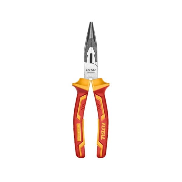 Insulated Long Nose Pliers 200mm (8"), TOTAL TOOLS