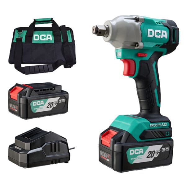 20V Cordless Brushless Impact Wrench 298Nm