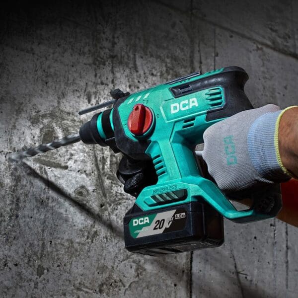 DCA 20V Brushless Rotary Hammer 2.1J Kit With 4.0Ah*1 & Charger