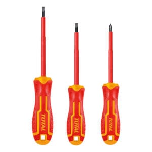 Screwdriver Set Insulated Industrial 3Pcs, TOTAL TOOLS