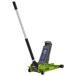 Trolley Jack 2.25tonne Low Entry Rocket Lift Hi-Vis Green, SEALEY UK