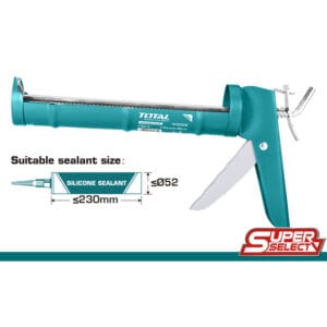 Aluminum 9" Caulking Gun, TOTAL TOOLS