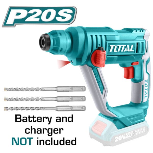 Cordless Rotary Hammer 20V, TOTAL TOOLS