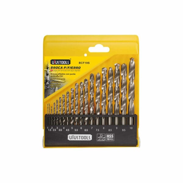 HSS Drill Bits for Metal 19 Pcs