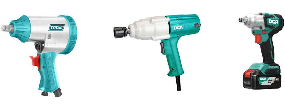 Pneumatic, Electric, Cordless Impact Wrenches