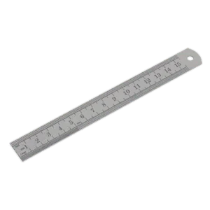 Steel Rule 150mm/6", SEALEY UK