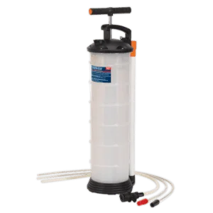 Vacuum Oil & Fluid Extractor "Heavy" Manual 6.5L, SEALEY UK